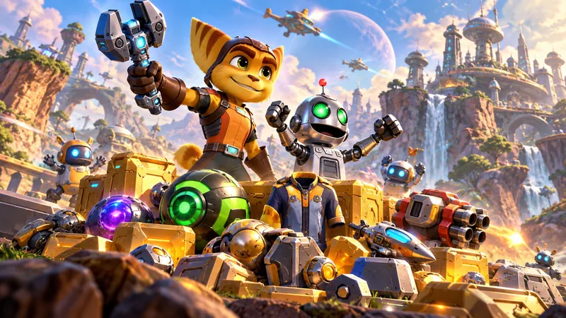 Conceptual illustration for Ratchet & Clank: Ranger Rumble Pre-Registration Rewards.